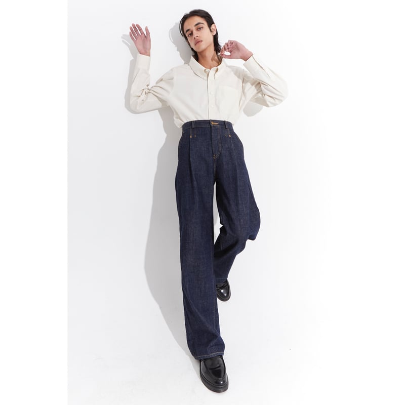 RED SELVAGE TUCK JEANS | 1to3for -RICE NINE T