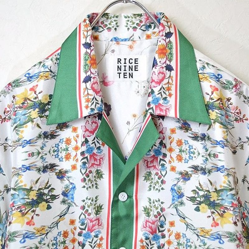 CLASSIC FLOWER SCARF SHIRT (WHITE) | 1to3for  