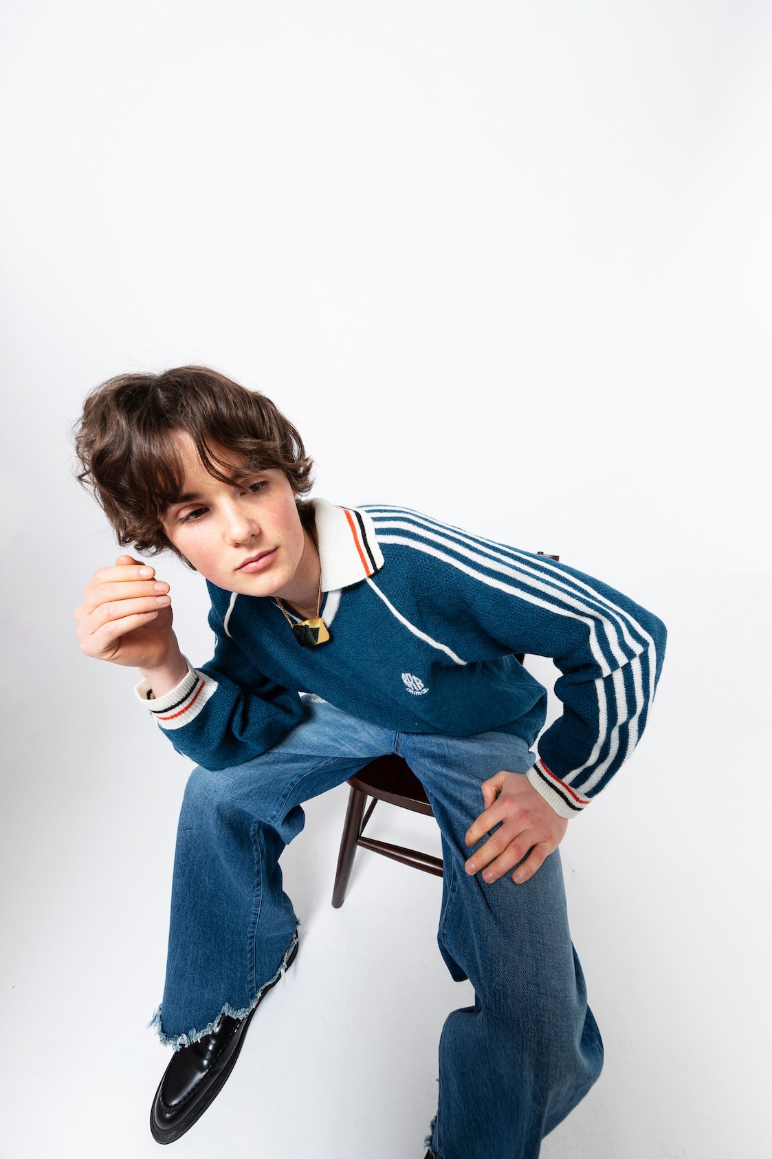 KNITTING CLASSIC SOCCER JERSEY (NAVY) | 1to3for