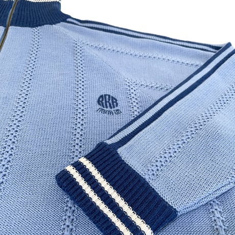 Knitting Track Jacket (LIGHT BLUE)
