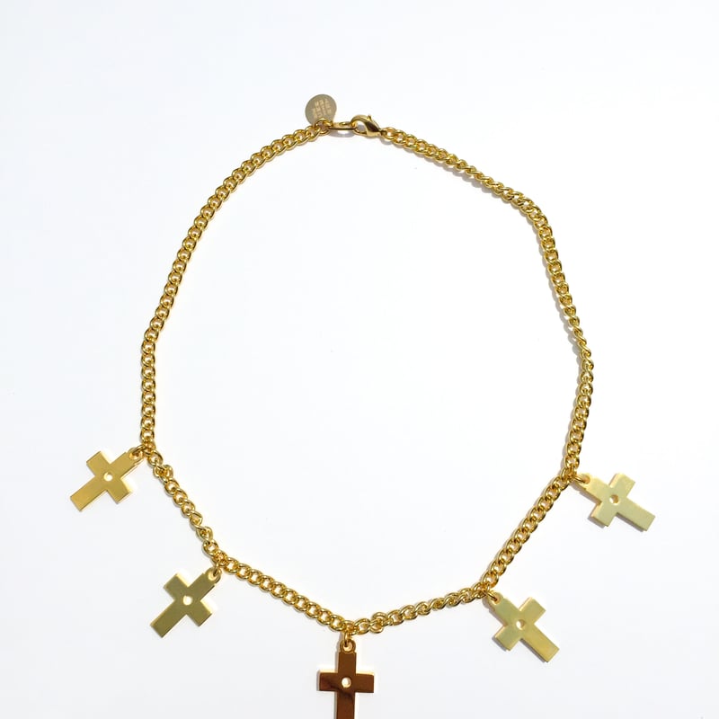 5 CROSSES NECKLACE | 1to3for -RICE NINE TEN（ 