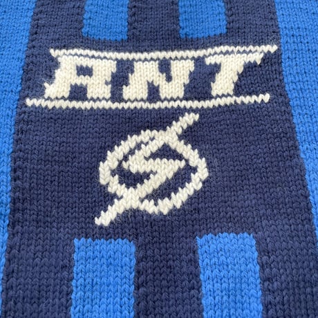 Hand Knit Soccer Sweater (BLUE)