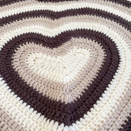 Heart Hand Knitted Sweater (BROWN)