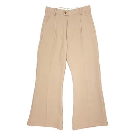 Crepe Georgette Bootcut Trousers  (BEIGE)