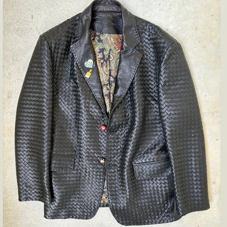 ®️ leather tailored  jacket