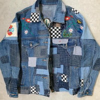 mix denim jacket