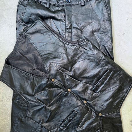 creative leather vest