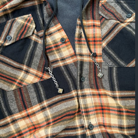 hoodie check shirt