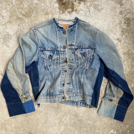 mix denim jacket