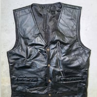 creative leather vest