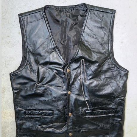 creative leather vest