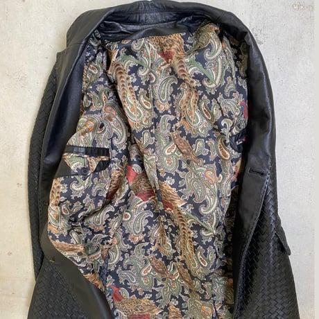 c/z woven leather jacket