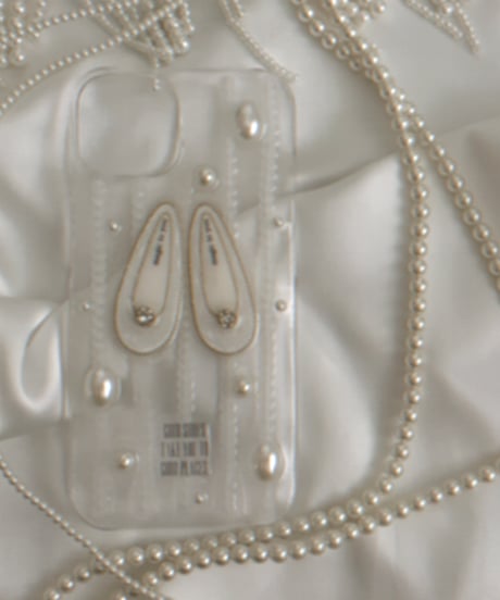 ballet shoes iPhone case (CLEAR  PEARL)