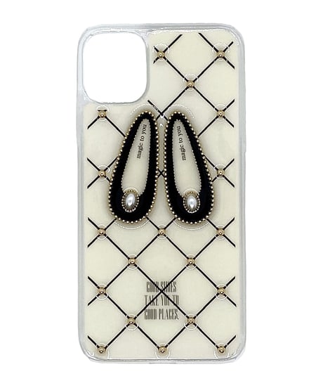 ballet shoes iPhone case (BLACK)