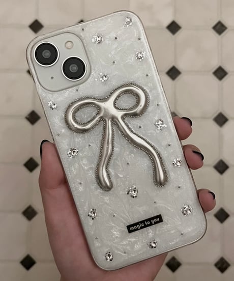 ribbon iPhone case（silver）