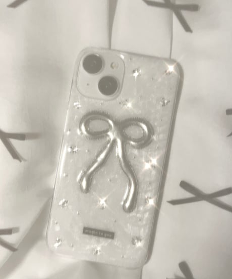 ribbon iPhone case（silver）