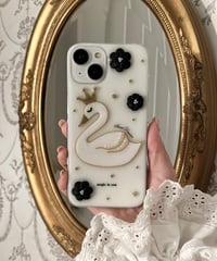 Swan iPhone case(White)