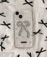 ribbon iPhone case（silver）