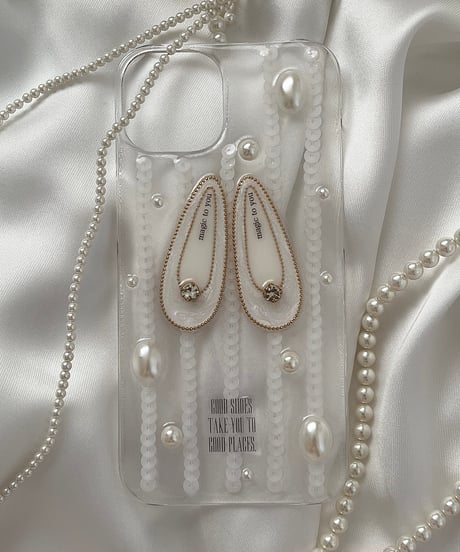 ballet shoes iPhone case (CLEAR  PEARL)