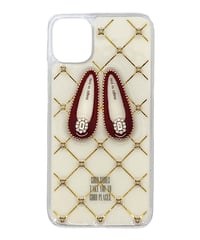 ballet shoes iPhone case (WINE RED)