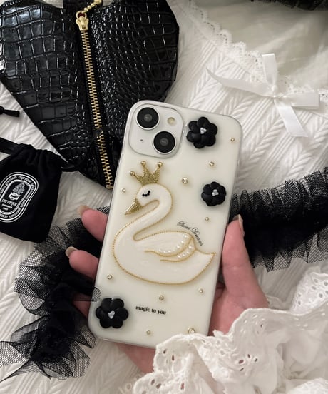 Swan iPhone case(White)