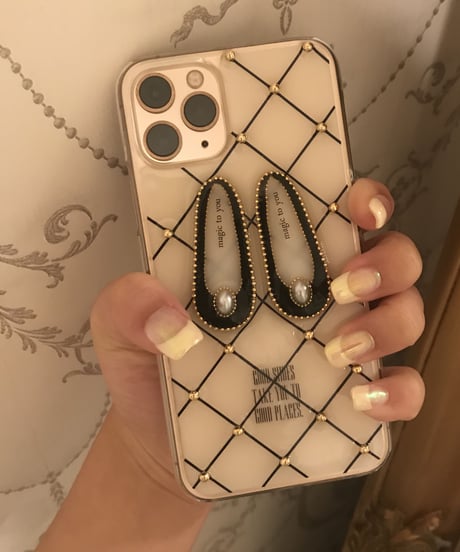 ballet shoes iPhone case (BLACK)