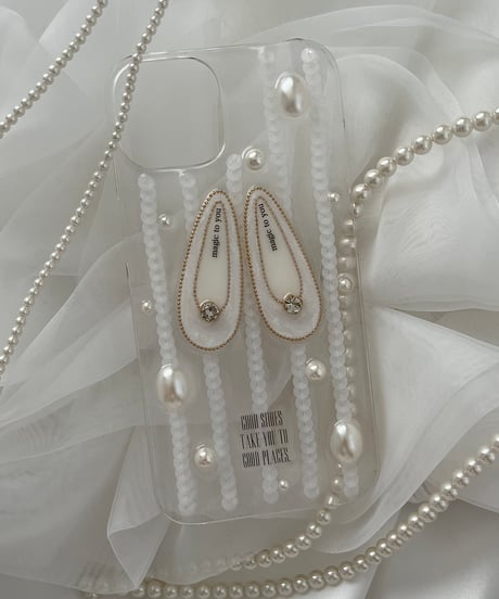 ballet shoes iPhone case (CLEAR  PEARL)