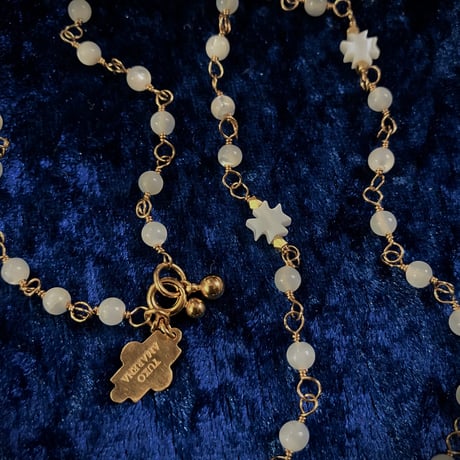 Shank chain necklace -White shell 4㎜