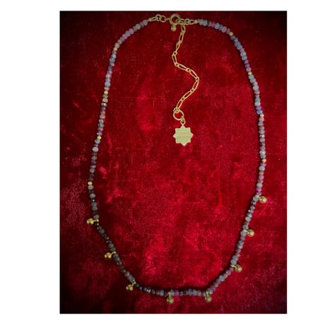 Necklace Ruby & Sapphire with ball