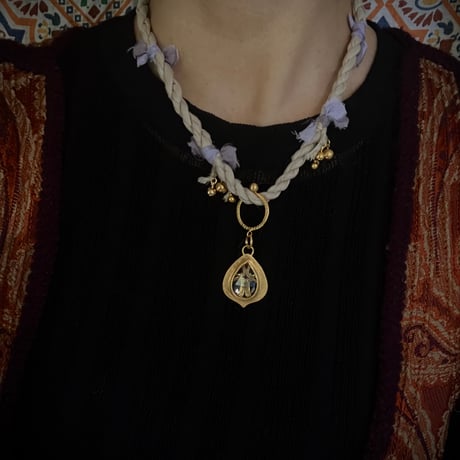 Charm  LACRIMA CROCE -Crystal quartz