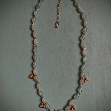 Necklace Aquamarine  CUORE OCCHIO