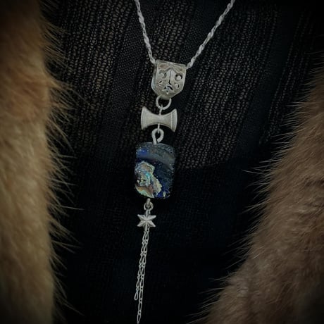 Charm ROMAN GLASS -Stella cadente -Silver