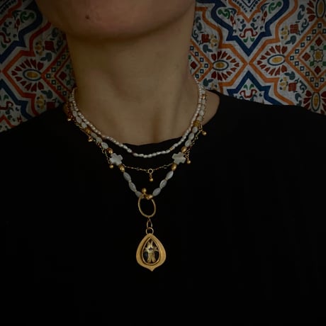 Charm  LACRIMA CROCE -Crystal quartz