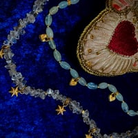 Necklace W point quartz  ESAGRAMMA