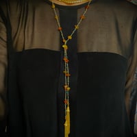 Lariat Baltic amber & Turquoise