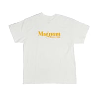 MAGNUM RECORDS　OLD  LOGO TEE SHIRTS / White