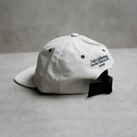 I had a chillaxing Flat Visor Dad Cap/White