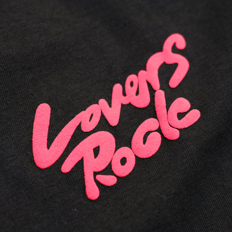 VINYL JUNKIE - LOVERS ROCK NY LOGO  Tee - BLACK