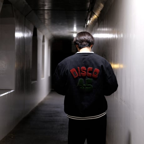 DISCO45 MELTON STUDIUM JACKET / Navy