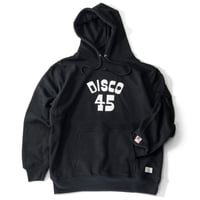 VINYL JUNKIE – Disco45 Classic Arch LOGO  Hoodie - BLACK
