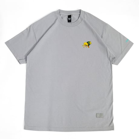 VINYL JUNKIE -  HUMBLE LION Tee - STONE GRAY