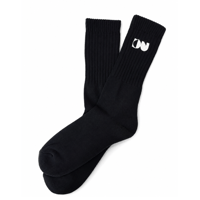DIGUP CAT LOGO SOCKS / Black