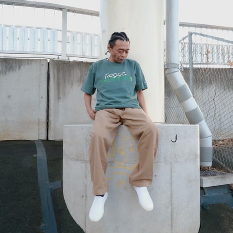 RAGGAMUFFIN LIFE  STREET LOGO TEE / Vintage Green