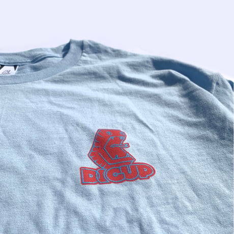 DIG UP SNAKE TEE SHIRTS / Light Blue