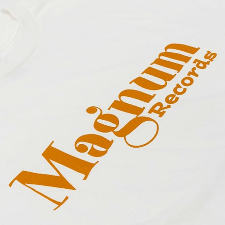 MAGNUM RECORDS　OLD  LOGO TEE SHIRTS / White
