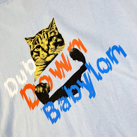 VINYL JUNKIE - Dub Down Babylon Tee / LIGHT BLUE