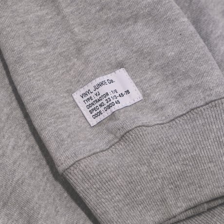 VINYL JUNKIE DUB WISE HOODIE / HEATHER GRAY