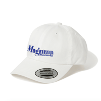 MAGNUM RECORDS　OLD  LOGO DADS CAP / White