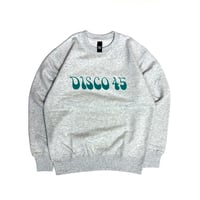 70's Logo Disco45 Crew Neck Sweat / Ash