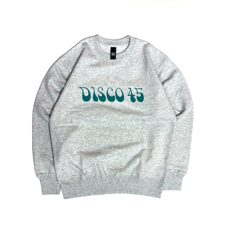 70's Logo Disco45 Crew Neck Sweat / Ash